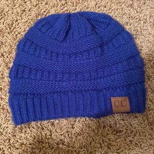 Royal blue cc beanie